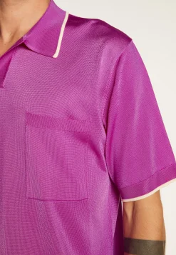 Montagut Le Fil Lumière®-Polo en fil lumière - Milo 16-Violet clair