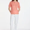 Montagut Chemisiers Et Polos-Polo en Fil Lumière à motifs - Karin 25-Rose moyen