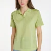 Montagut Chemisiers Et Polos-Polo en Fil Lumière à motifs - Kate 23-Vert clair