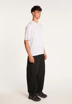 Montagut Polos Et T-Shirts-Polo en Fil Lumière à rayures - Aldo 02-Blanc