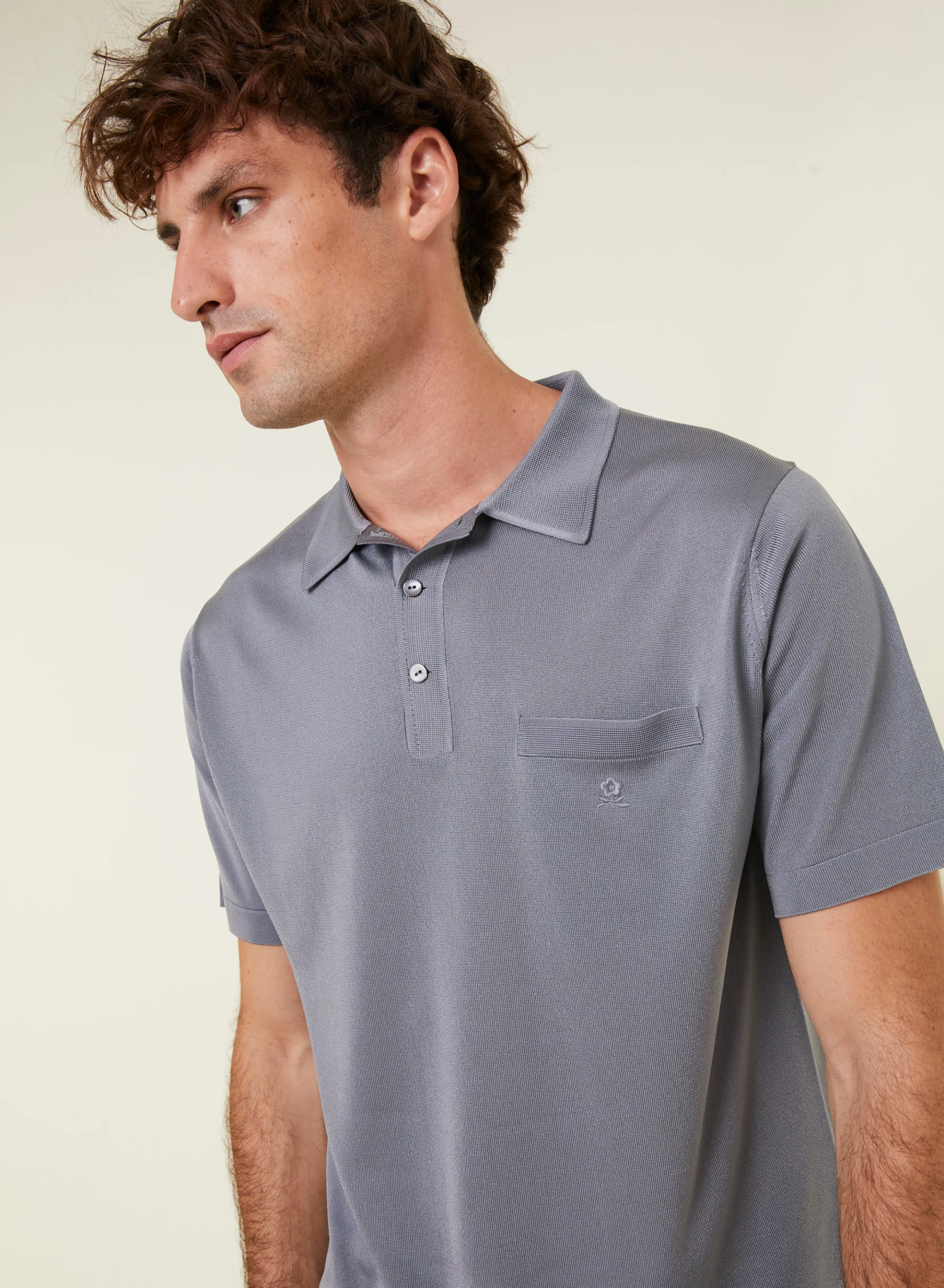 Montagut Polos Et T-Shirts-Polo en Fil Lumière - Vadim 09-Gris moyen