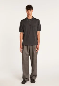 Montagut Polos Et T-Shirts-Polo en Fil Lumière - Vadim 10-Gris foncé