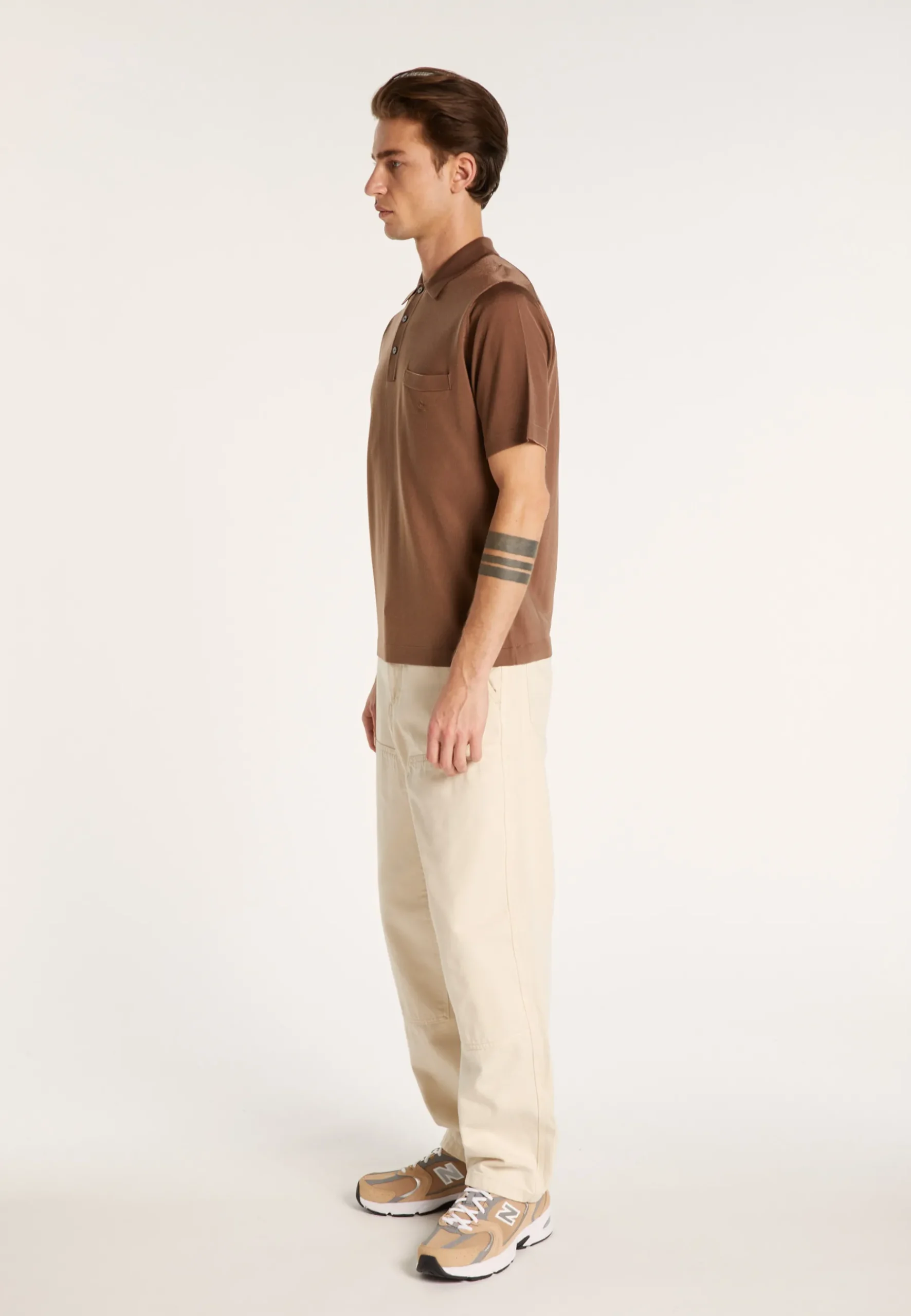 Montagut Polos Et T-Shirts-Polo en Fil Lumière - Vadim 07-Marron