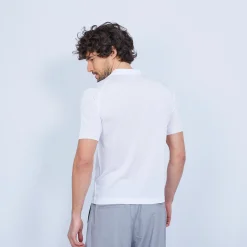 Montagut Polos Et T-Shirts-Polo en Fil Lumière - Vadim 02-Blanc