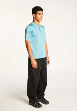 Montagut Polos Et T-Shirts-Polo en Fil Lumière - Vadim 04-Bleu clair