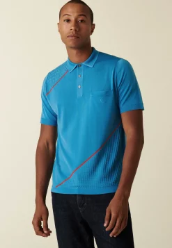 Montagut Polos Et T-Shirts-Polo en Fil Lumière bicolore - Daly 06-Bleu moyen