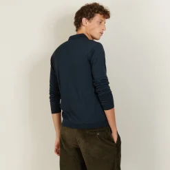 Montagut Polos Et T-Shirts-Polo en laine et soie - Bartev 10-Gris foncé