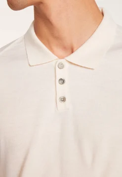 Montagut Polos Et T-Shirts-Polo en laine et soie - Bartev 82-Ecru