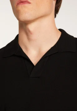 Montagut Pulls-Polo en laine mélangée - Thibaud 01-Noir