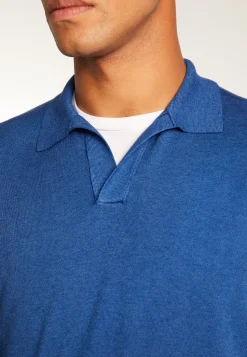 Montagut Pulls-Polo en laine mélangée - Thibaud 95-Bleu denim