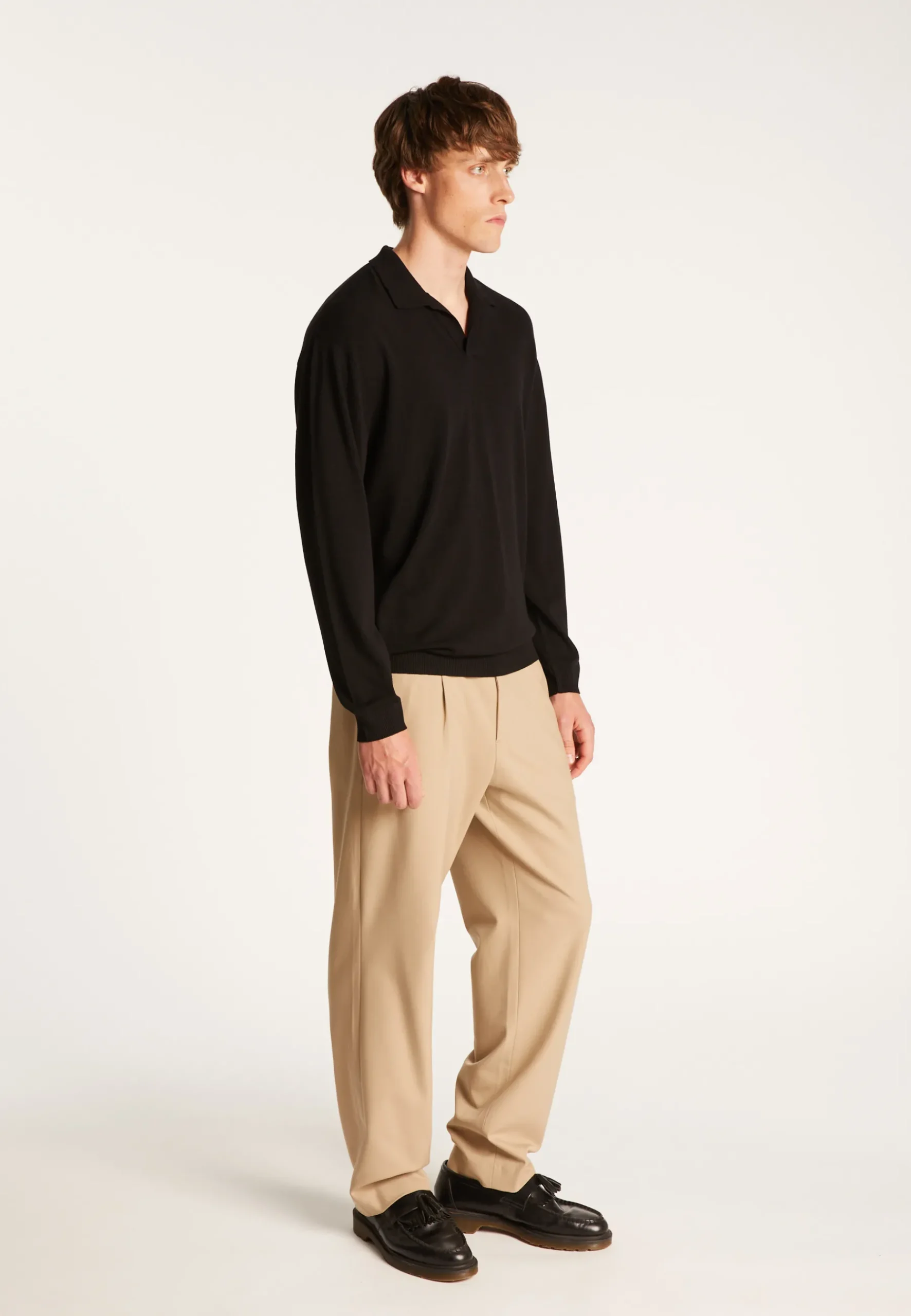 Montagut Pulls-Polo en laine mélangée - Thibaud 01-Noir