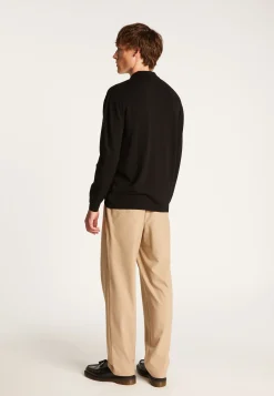 Montagut Pulls-Polo en laine mélangée - Thibaud 01-Noir