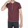 Montagut Le Fil Lumière®-Polo fantaisie Fil Lumière - Baldwin 51-Bordeaux