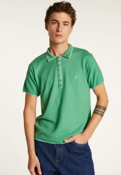 Montagut Le Fil Lumière®-Polo fantaisie Fil Lumière - Baldwin 22-Vert moyen