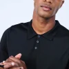 Montagut Polos Et T-Shirts-Polo Fil Lumière - Lyam 01-Noir