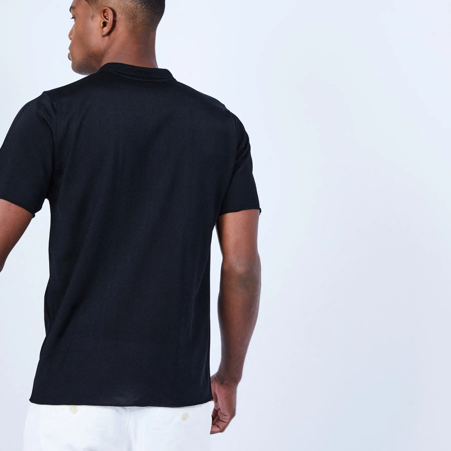 Montagut Polos Et T-Shirts-Polo Fil Lumière - Lyam 01-Noir