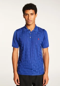 Montagut Polos Et T-Shirts-Polo Fil Lumière à motifs - Juan 48-Bleu roi