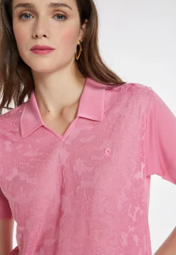 Montagut Chemisiers Et Polos-Polo Fil Lumière à motifs - Kheira 24-Rose clair