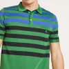 Montagut Polos Et T-Shirts-Polo Fil Lumière à rayures - Frederico 22-Vert moyen