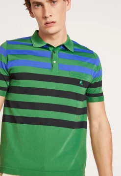 Montagut Polos Et T-Shirts-Polo Fil Lumière à rayures - Frederico 22-Vert moyen