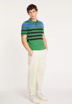 Montagut Polos Et T-Shirts-Polo Fil Lumière à rayures - Frederico 22-Vert moyen