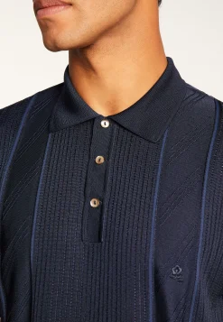 Montagut Polos Et T-Shirts-Polo Fil Lumière à rayures - Alvare 75-Bleu nuit