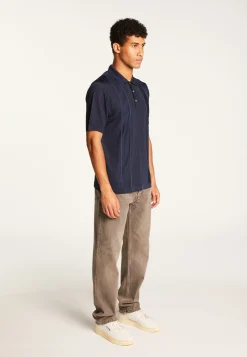 Montagut Polos Et T-Shirts-Polo Fil Lumière à rayures - Alvare 75-Bleu nuit