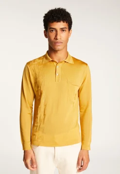 Montagut Polos Et T-Shirts-Polo Fil Lumière motifs géométriques - Sten 50-Jaune foncé
