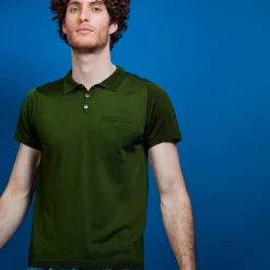 Montagut Polos Et T-Shirts-Polo Fil Lumière poche avant - Blaze 83-Kaki