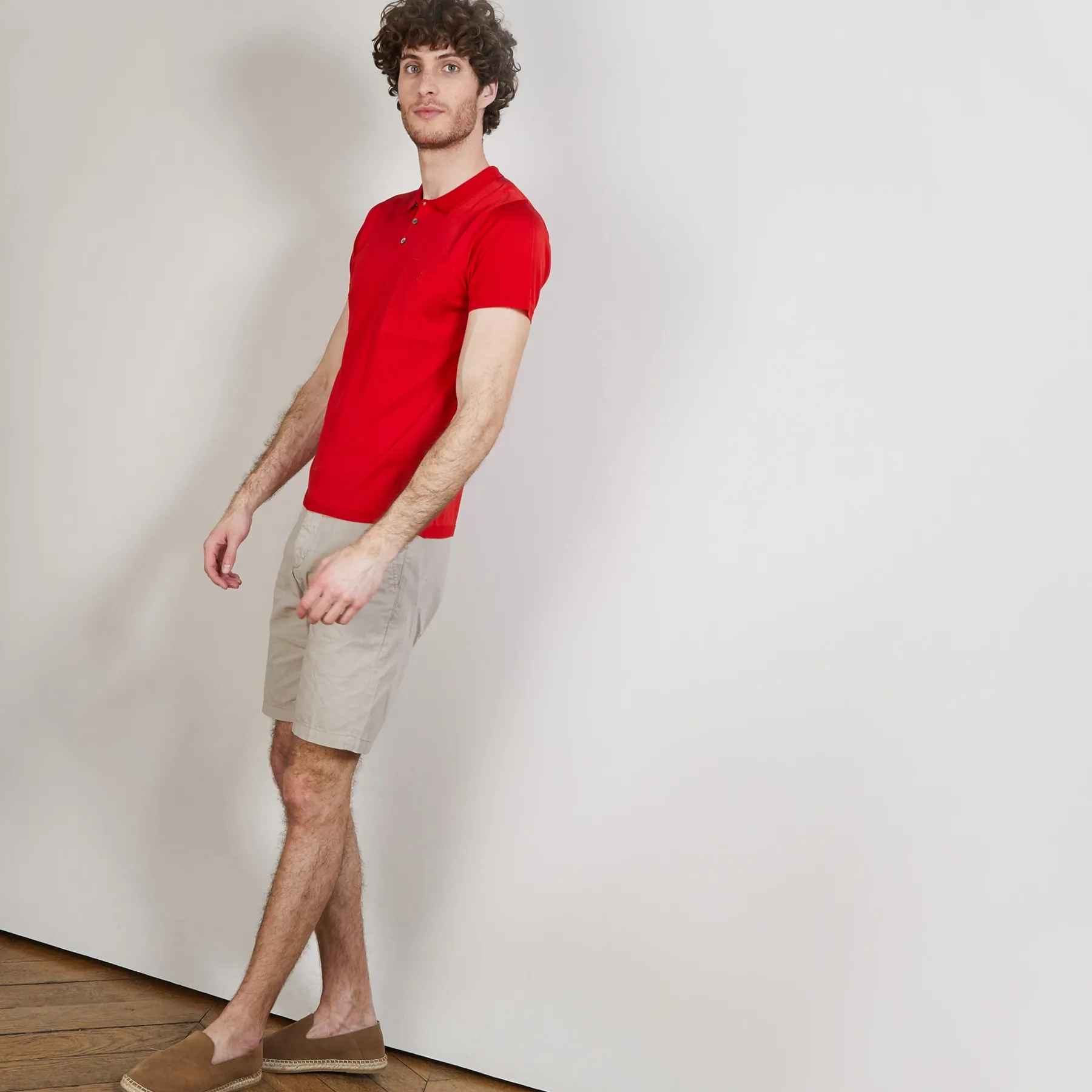 Montagut Polos Et T-Shirts-Polo Fil Lumière poche avant - Blaze 52-Rouge
