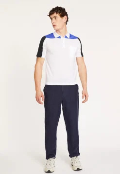 Montagut Polos Et T-Shirts-Polo Fil Lumière tricolore - Fadel 02-Blanc