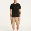 Montagut Polos Et T-Shirts-Polo fines rayures Fil Lumière - Basso 01-Noir