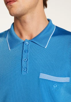 Montagut Polos Et T-Shirts-Polo fines rayures Fil Lumière - Basso 48-Bleu roi