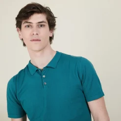 Montagut Polos Et T-Shirts-Polo homme en coton - Bora 21-Vert foncé