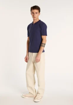 Montagut Polos Et T-Shirts-Polo homme en coton - Bora 05-Bleu marine