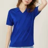 Montagut Polos Et T-Shirts-Polo manches courtes à motifs - Angie 75-Bleu nuit