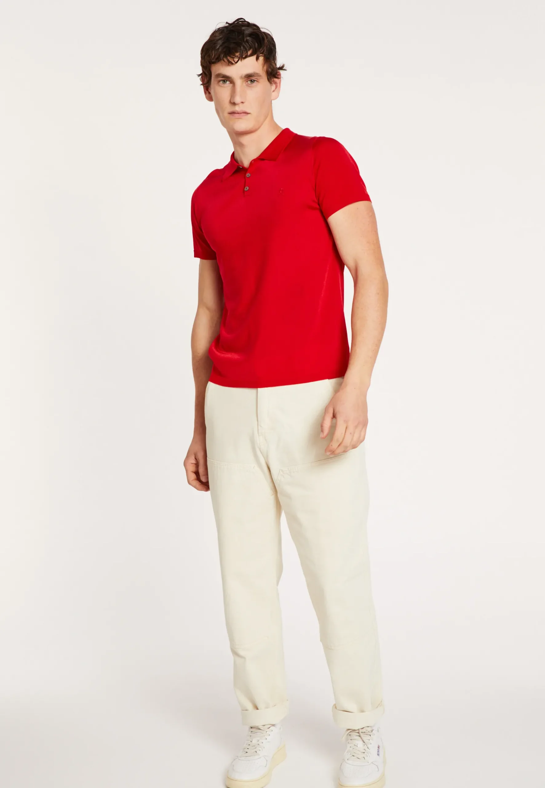 Montagut Polos Et T-Shirts-Polo manches courtes en Fil Lumière - Babar 52-Rouge
