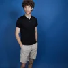 Montagut Polos Et T-Shirts-Polo manches courtes en Fil Lumière - Babar 01-Noir