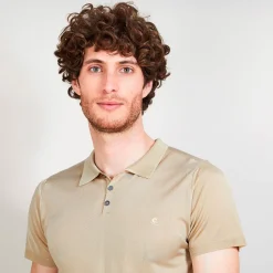 Montagut Polos Et T-Shirts-Polo manches courtes en Fil Lumière - Babar 13-Beige moyen