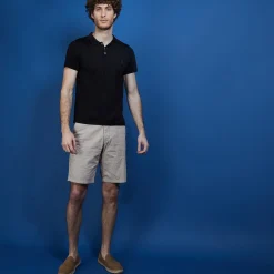 Montagut Polos Et T-Shirts-Polo manches courtes en Fil Lumière - Babar 01-Noir