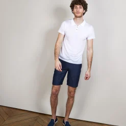 Montagut Polos Et T-Shirts-Polo manches courtes en Fil Lumière - Babar 02-Blanc