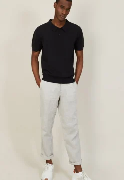 Montagut Polos Et T-Shirts-Polo uni en coton sec - Bank 05-Bleu marine