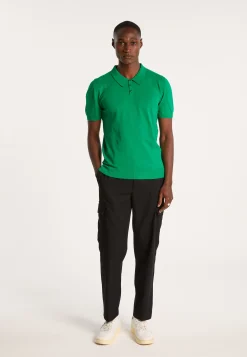 Montagut Polos Et T-Shirts-Polo uni en coton sec - Bank 22-Vert moyen