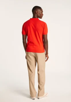 Montagut Polos Et T-Shirts-Polo uni en coton sec - Bank 52-Rouge