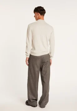 Montagut Pulls-Pull à col montant en cachemire - Balzan 11-Gris clair