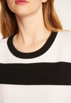 Montagut Pulls-Pull à rayures en cachemire - Rosie 01-Noir