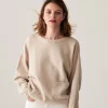 Montagut Pulls | Les Incontournables-Pull ample à poches en cachemire mélangé - Davina 82-Ecru