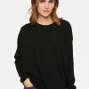 Montagut Les Incontournables-Pull ample boutonné à col rond en cachemire - Acene 01-Noir