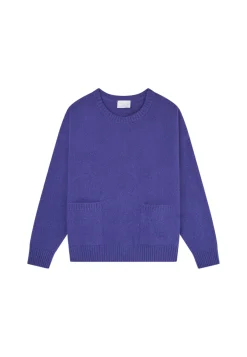 Montagut Les Incontournables-Pull ample cachemire et laine - Davina 17-Violet
