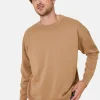 Montagut Pulls-Pull ample col rond en laine mérinos - Felix 88-Camel